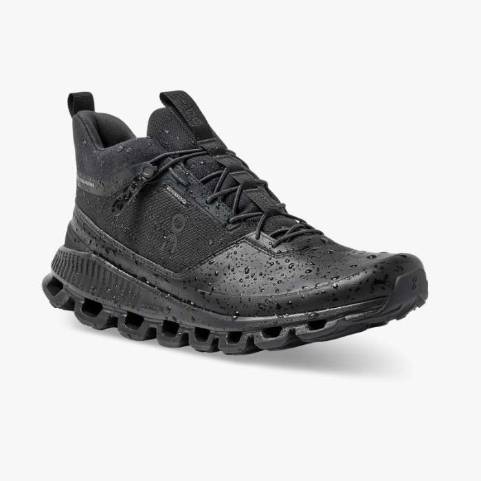 On Cloud Shoes Canada Men's Cloud Hi Waterproof-All | Black