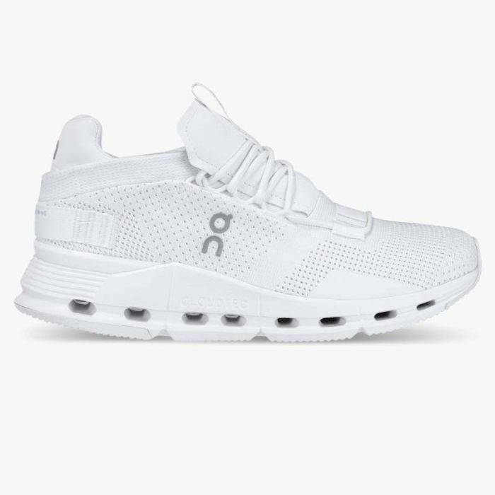 On Cloud Shoes Canada Women's Cloudnova-All | White - Click Image to Close