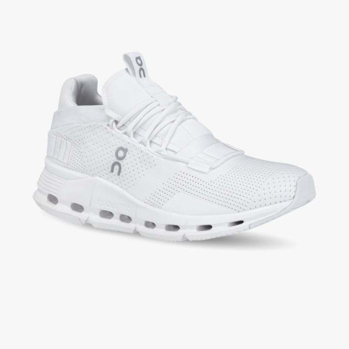 On Cloud Shoes Canada Women's Cloudnova-All | White - Click Image to Close