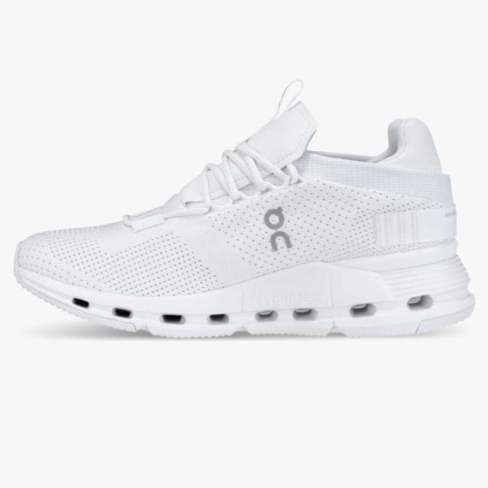 On Cloud Shoes Canada Men's Cloudnova-All | White - Click Image to Close
