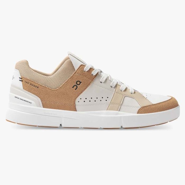 On Cloud Shoes Canada Women's THE ROGER Clubhouse-Almond | Sand - Click Image to Close