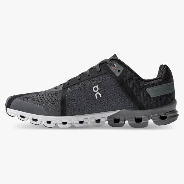 On Cloud Shoes Canada Men's Cloudflow Wide-Black | Asphalt - Click Image to Close