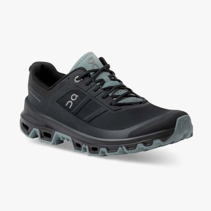 On Cloud Shoes Canada Women's Cloudventure-Black | Cobble