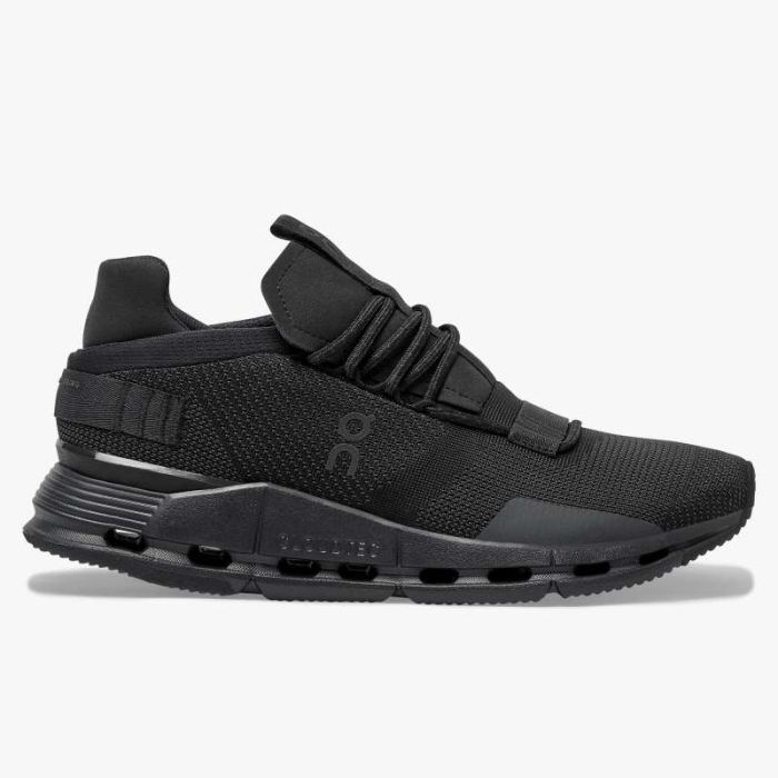 On Cloud Shoes Canada Men's Cloudnova-Black | Eclipse