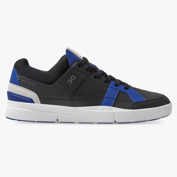 On Cloud Shoes Canada Men's THE ROGER Clubhouse-Black | Indigo - Click Image to Close