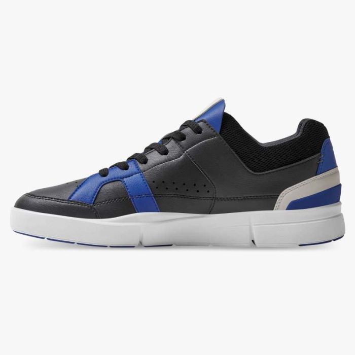 On Cloud Shoes Canada Men's THE ROGER Clubhouse-Black | Indigo - Click Image to Close