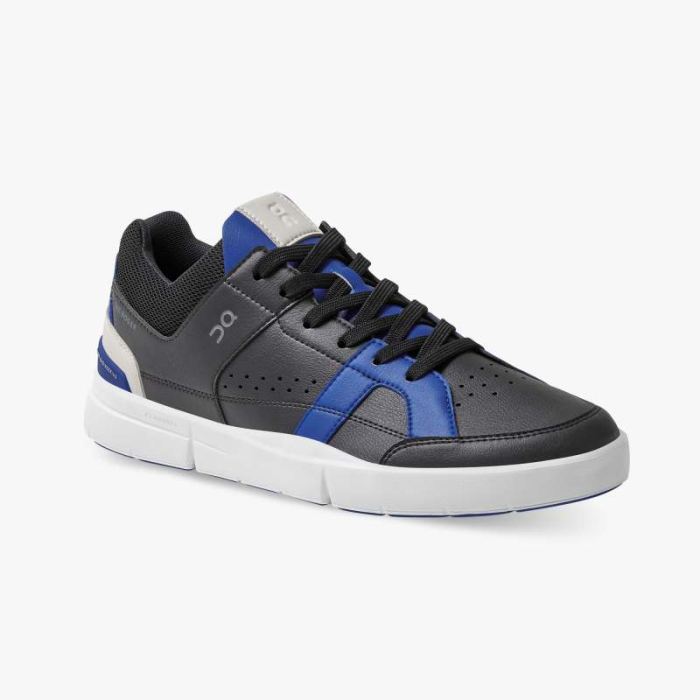 On Cloud Shoes Canada Men's THE ROGER Clubhouse-Black | Indigo - Click Image to Close