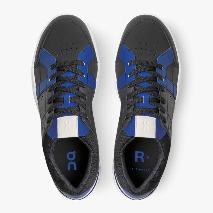 On Cloud Shoes Canada Men's THE ROGER Clubhouse-Black | Indigo - Click Image to Close