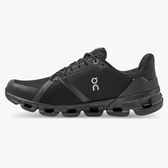 On Cloud Shoes Canada Women's Cloudflyer Waterproof-Black | Luna