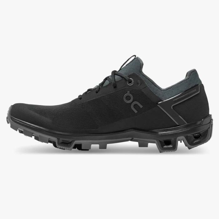 On Cloud Shoes Canada Women's Cloudventure Peak-Black | Rock