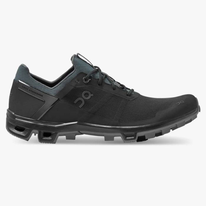 On Cloud Shoes Canada Men's Cloudventure Peak-Black | Rock