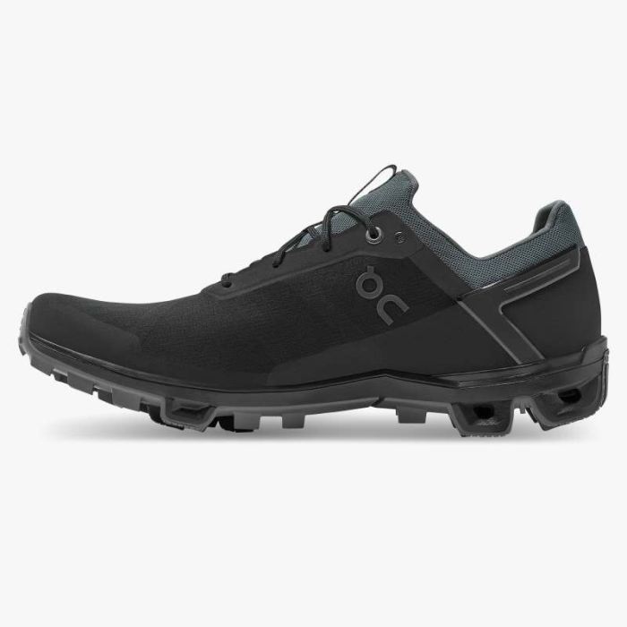 On Cloud Shoes Canada Men's Cloudventure Peak-Black | Rock