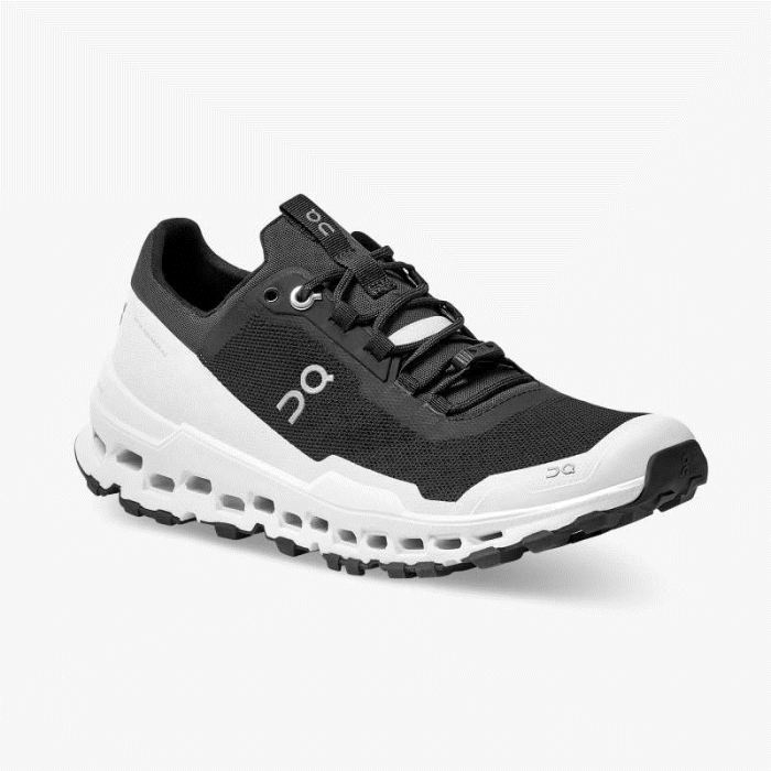 On Cloud Shoes Canada Women's Cloudultra-Black | White - Click Image to Close