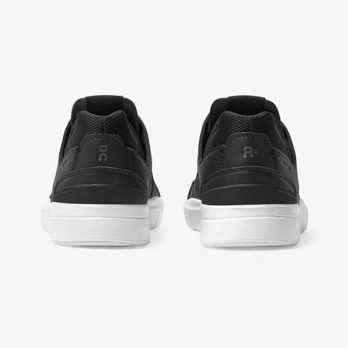 On Cloud Shoes Canada Women's THE ROGER Clubhouse-Black | White - Click Image to Close