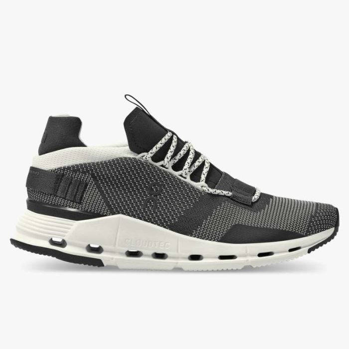 On Cloud Shoes Canada Men's Cloudnova-Black | White