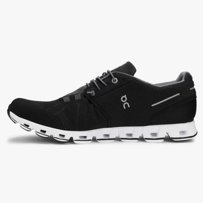 On Cloud Shoes Canada Men's Cloud-Black | White - Click Image to Close