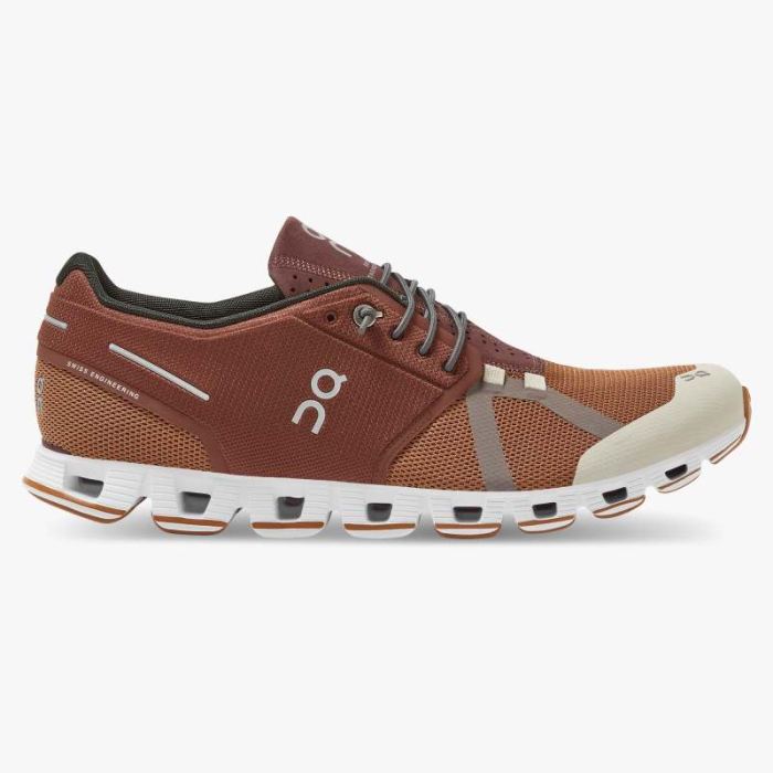 On Cloud Shoes Canada Men's Cloud 70 | 30-Brick | Pecan - Click Image to Close