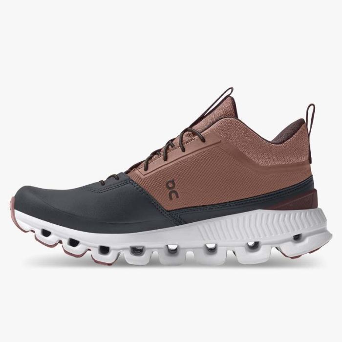 On Cloud Shoes Canada Women's Cloud Hi Waterproof-Cocoa | Pebble