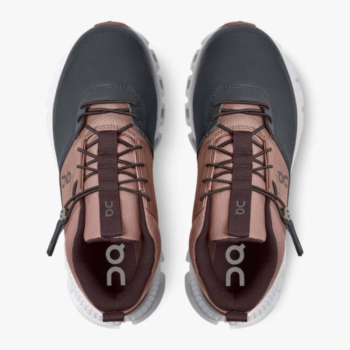 On Cloud Shoes Canada Women's Cloud Hi Waterproof-Cocoa | Pebble