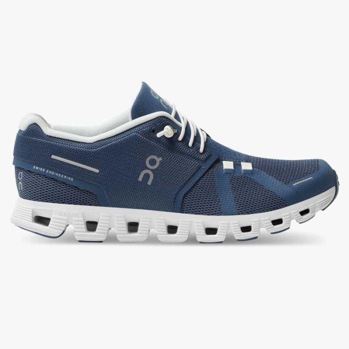 On Cloud Shoes Canada Women's Cloud 5-Denim | White