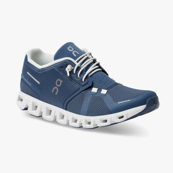 On Cloud Shoes Canada Women's Cloud 5-Denim | White