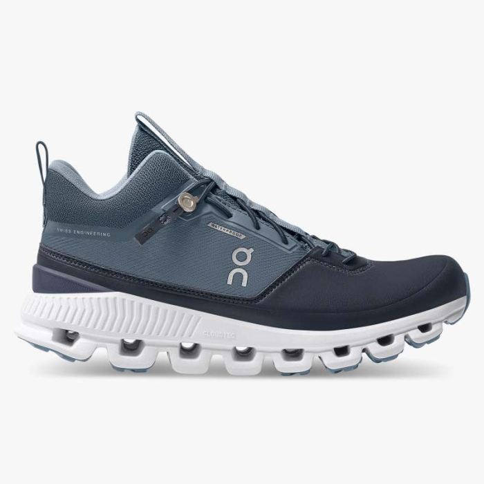 On Cloud Shoes Canada Women's Cloud Hi Waterproof-Dust | Navy