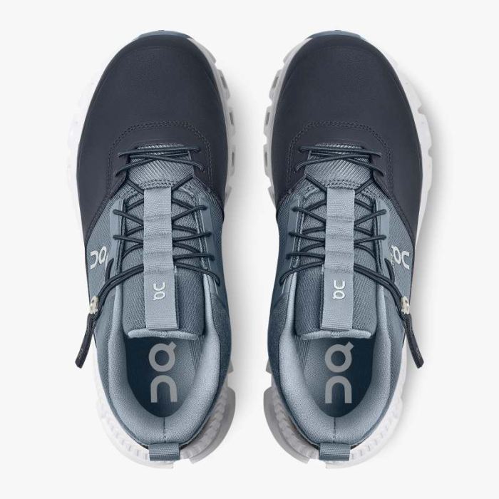 On Cloud Shoes Canada Women's Cloud Hi Waterproof-Dust | Navy