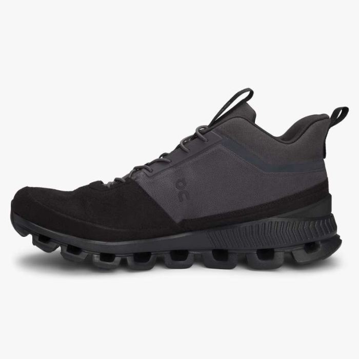 On Cloud Shoes Canada Men's Cloud Hi-Eclipse | Black - Click Image to Close