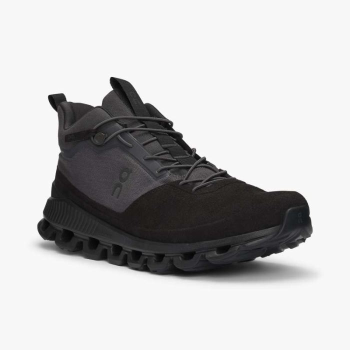 On Cloud Shoes Canada Men's Cloud Hi-Eclipse | Black - Click Image to Close