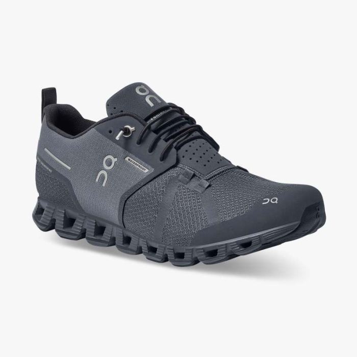 On Cloud Shoes Canada Men's Cloud Waterproof-Eclipse | Rock - Click Image to Close