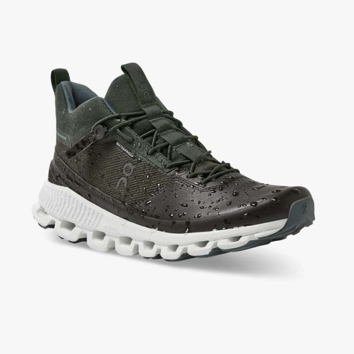 On Cloud Shoes Canada Women's Cloud Hi Waterproof-Fir | Umber