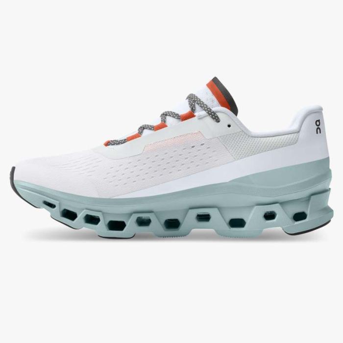 On Cloud Shoes Canada Men's Cloudmonster-Frost | Surf - Click Image to Close