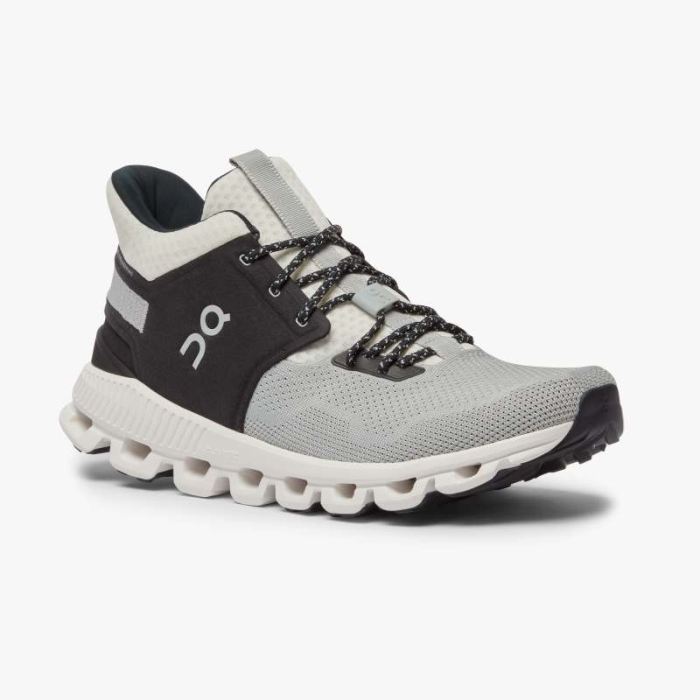 On Cloud Shoes Canada Men's Cloud Hi Edge-Glacier | Black - Click Image to Close