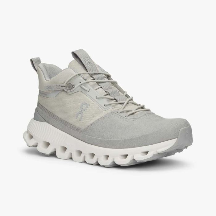 On Cloud Shoes Canada Women's Cloud Hi-Glacier | Grey - Click Image to Close