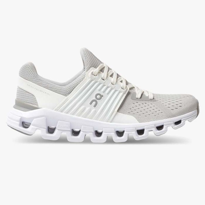 On Cloud Shoes Canada Women's Cloudswift-Glacier | White - Click Image to Close