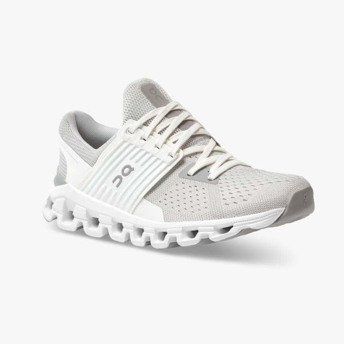 On Cloud Shoes Canada Women's Cloudswift-Glacier | White - Click Image to Close