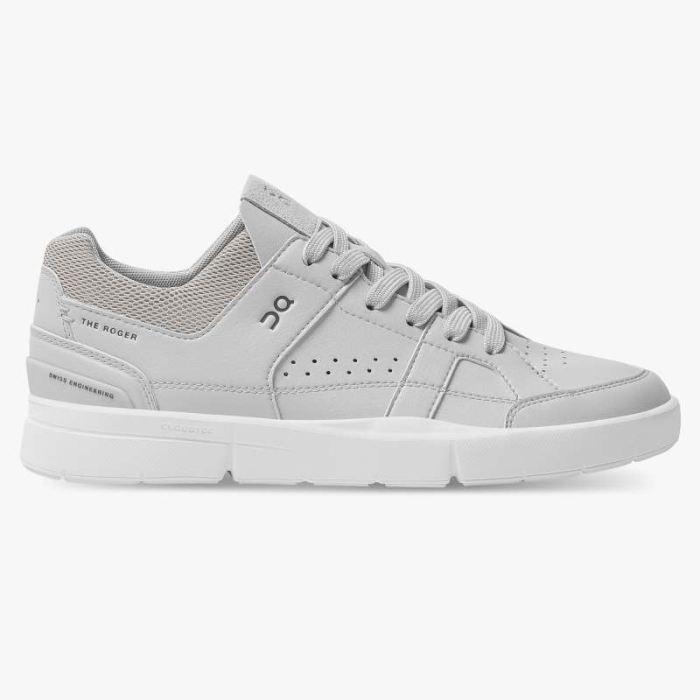 On Cloud Shoes Canada Men's THE ROGER Clubhouse-Glacier | White - Click Image to Close