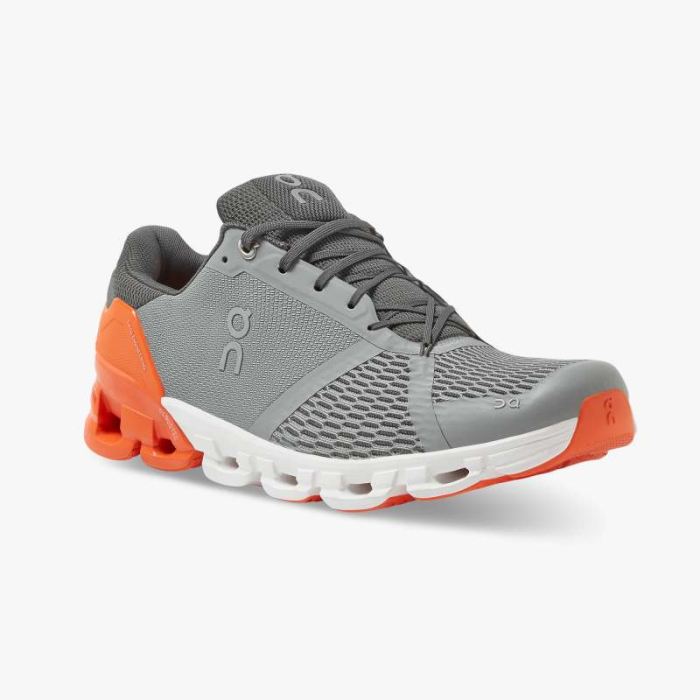 On Cloud Shoes Canada Men's Cloudflyer-Grey | Orange - Click Image to Close