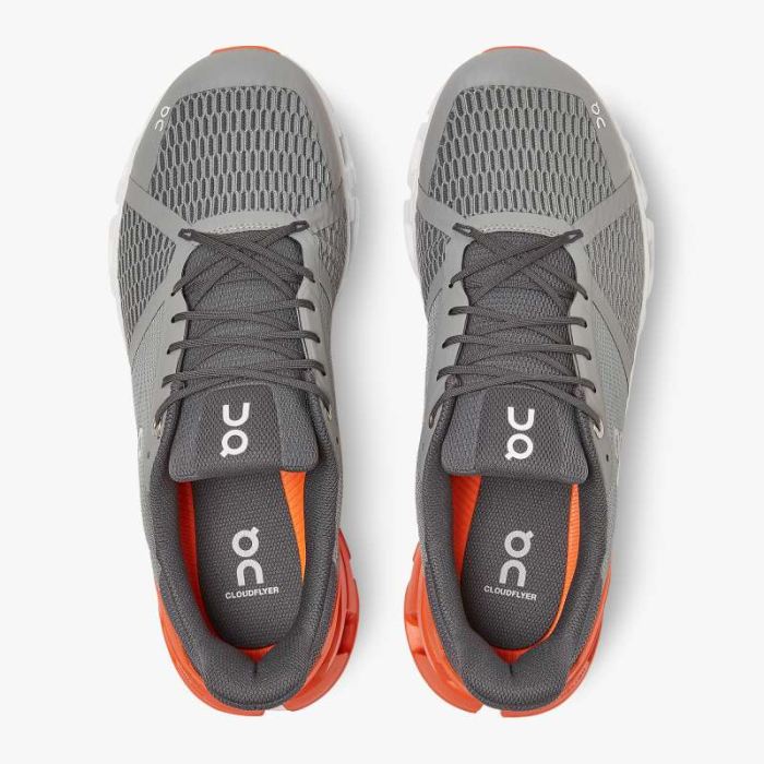 On Cloud Shoes Canada Men's Cloudflyer-Grey | Orange