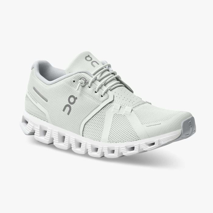 On Cloud Shoes Canada Men's Cloud 5-Ice | White - Click Image to Close