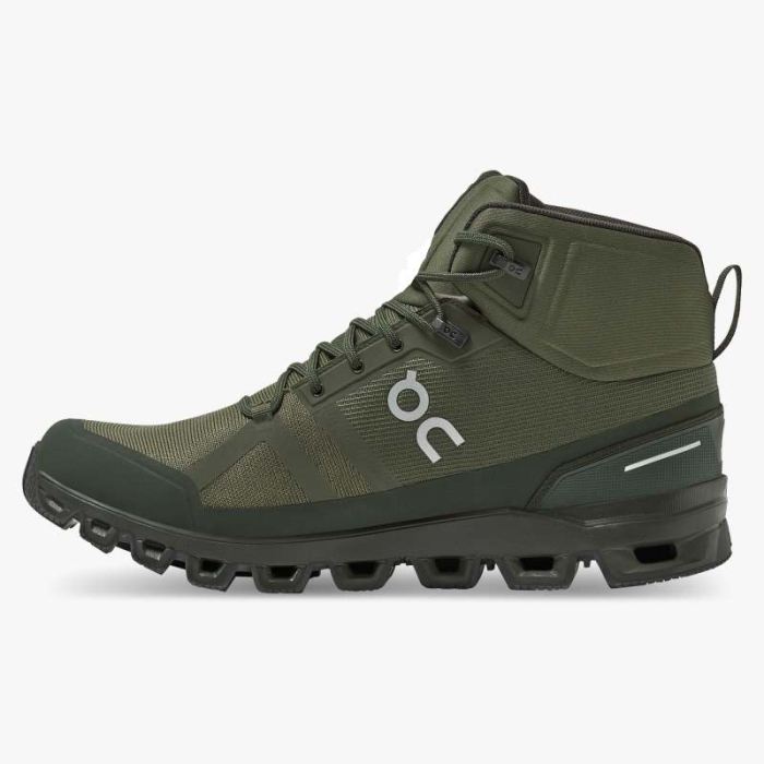 On Cloud Shoes Canada Men's Cloudrock Waterproof-Jungle | Fir - Click Image to Close