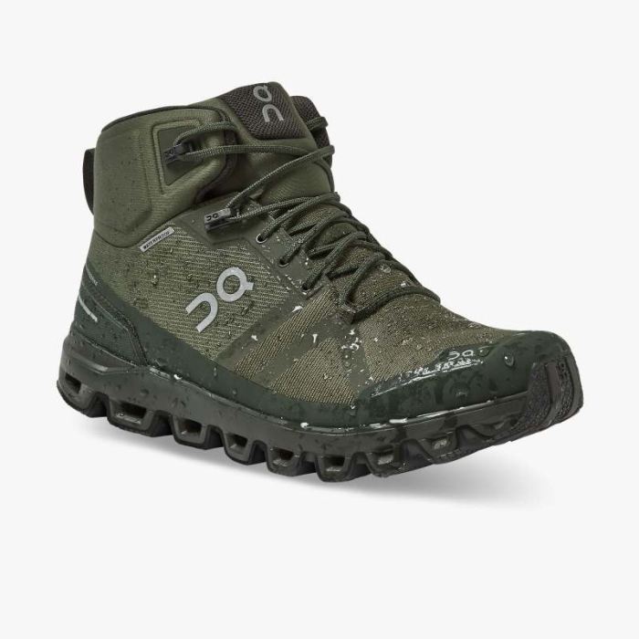 On Cloud Shoes Canada Men's Cloudrock Waterproof-Jungle | Fir - Click Image to Close