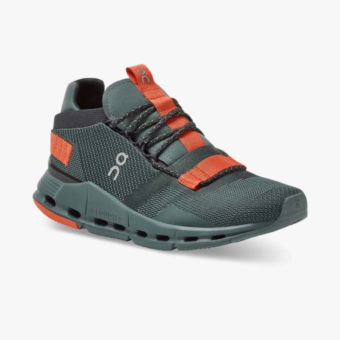 On Cloud Shoes Canada Women's Cloudnova-Juniper | Orange - Click Image to Close