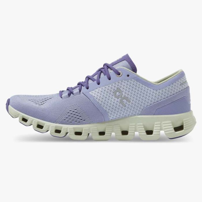 On Cloud Shoes Canada Women's Cloud X-Lavender | Ice - Click Image to Close