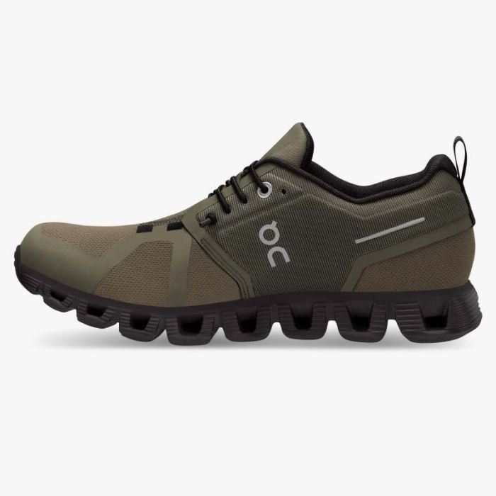 On Cloud Shoes Canada Women's Cloud 5 Waterproof-Olive | Black - Click Image to Close