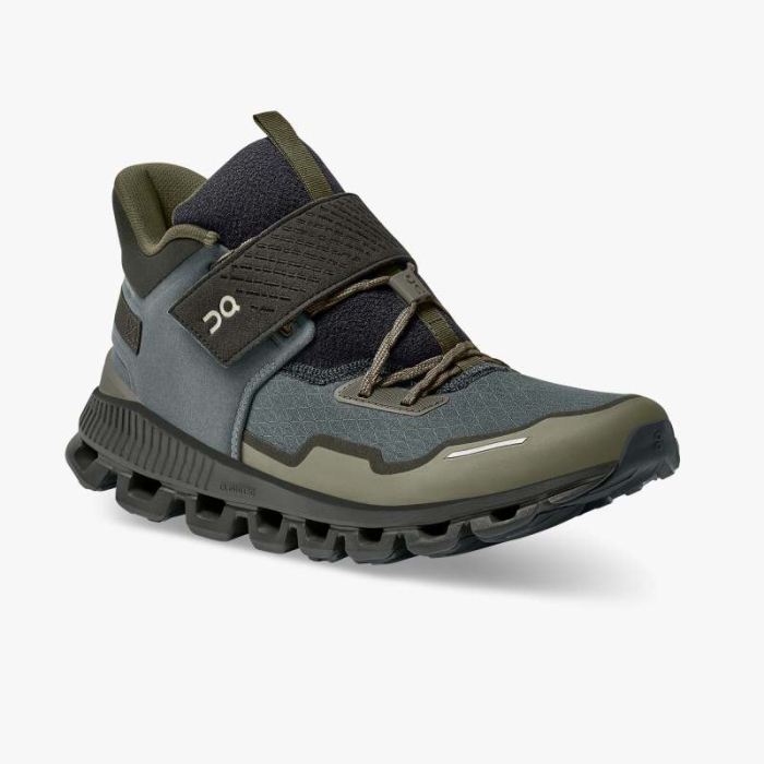 On Cloud Shoes Canada Men's Cloud Hi Edge Defy-Olive | Fir - Click Image to Close