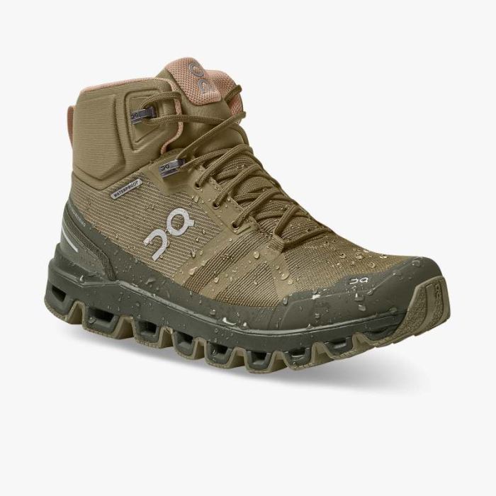 On Cloud Shoes Canada Women's Cloudrock Waterproof-Olive | Reed