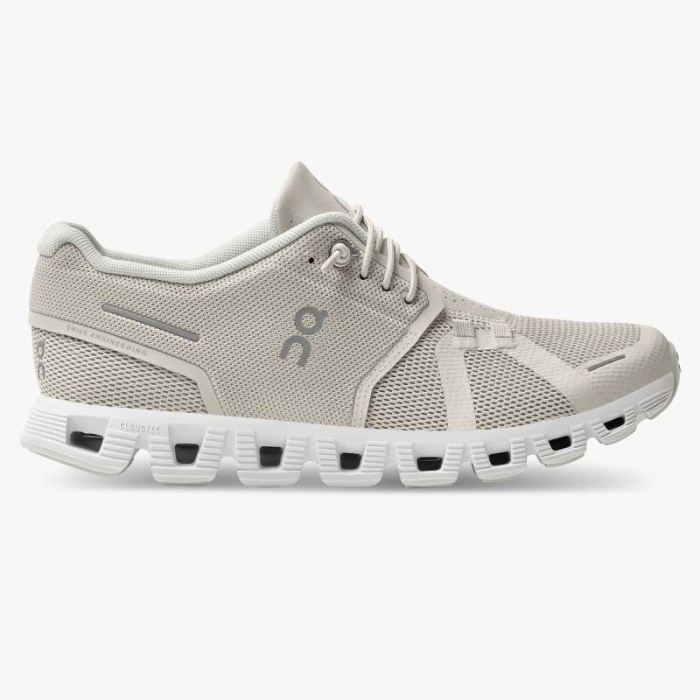 On Cloud Shoes Canada Women's Cloud 5-Pearl | White - Click Image to Close