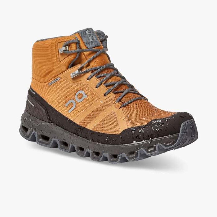 On Cloud Shoes Canada Men's Cloudrock Waterproof-Pecan | Brown