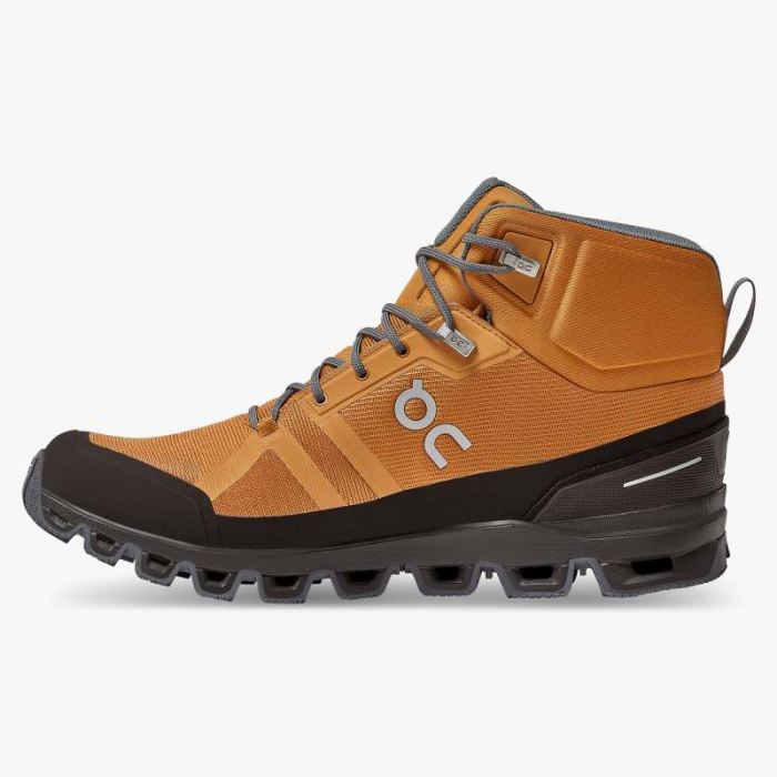 On Cloud Shoes Canada Men's Cloudrock Waterproof-Pecan | Brown